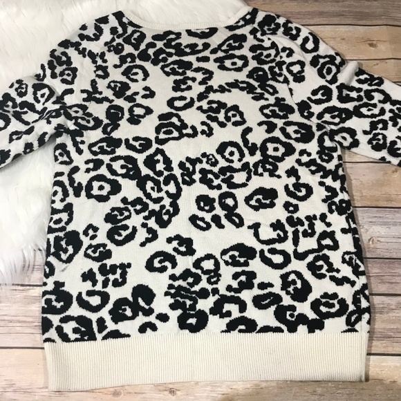 ANN TAYLOR ANIMAL PRINT WOMENS SWEATER - Picture 6 of 8